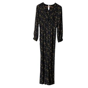 Free People Some like it hot Midnight  whimsygoth, festival sz 2 /XS jumpsuit